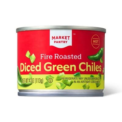 Hot Fire Roasted Diced Green Chiles - Market Pantry&#8482;