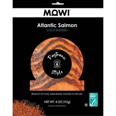 Mowi Pastrami Style Cold Smoked Atlantic Salmon