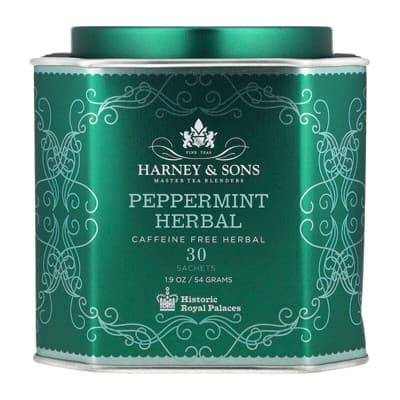 Harney & Sons Peppermint Herbal, Caffeine Free, 30 Sachets