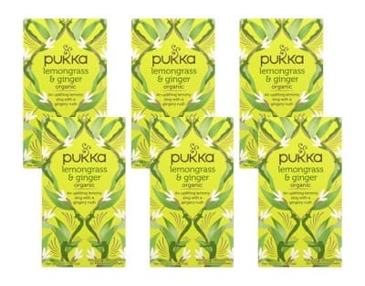 Pukka Herbal Teas Lemongrass Ginger Tea -  6/20 Bags
