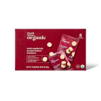 Organic Mini Peanut Butter Sandwich Crackers - Good &#38; Gather&#8482;