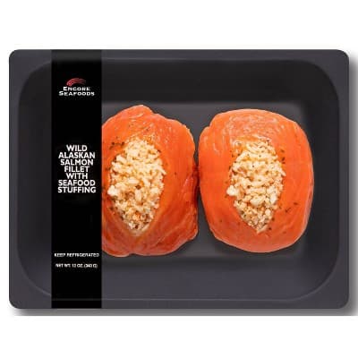 Encore Seafoods Stuffed Alaskan Salmon