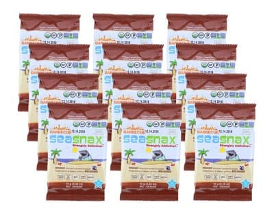 Seasnax Bbq Organic Seaweed Snack