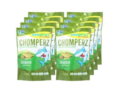 Seasnax Jalapeno Chomperz Crunchy Seaweed Chips
