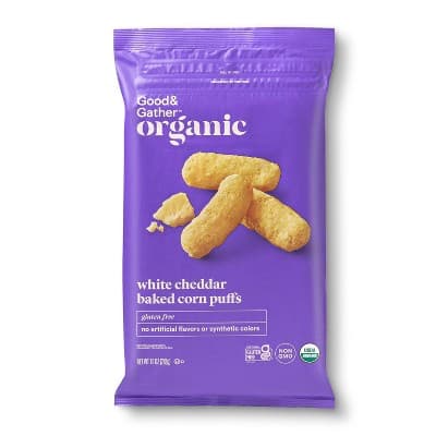 Organic White Cheddar Baked Puffs - Good &#38; Gather&#8482;