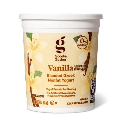 Greek Vanilla Nonfat Yogurt - Good &#38; Gather&#8482;