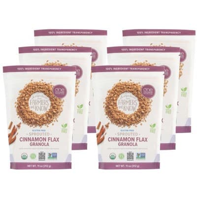 One Degree Organic Foods Sprouted Cinnamon Flax Granola
