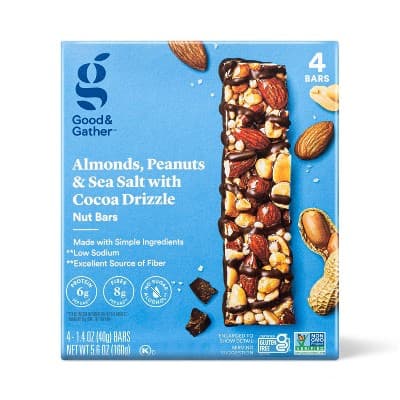 Almond, Peanuts &#38; Sea Salt Nut Bars - Good &#38; Gather&#8482;