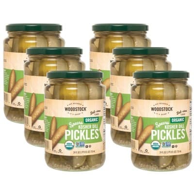 Woodstock Foods Organic Spears Kosher Dill Pickles
