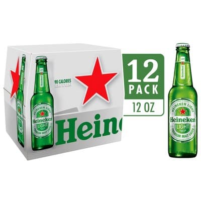 Heineken Light  Lager Beer - Oz Bottles