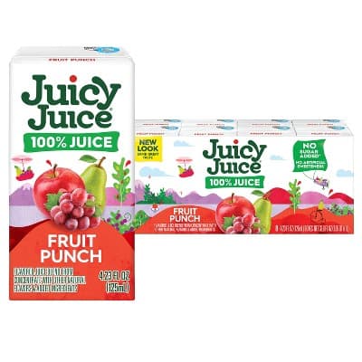 Juicy Juice Fun Size Fruit Punch 100% Juice - Oz Boxes