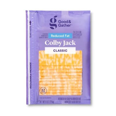 Reduced Fat Colby Jack Deli Sliced Cheese  Good &#38; Gather&#8482;