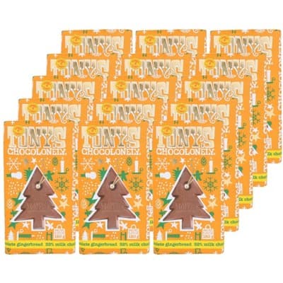 Tony'S Chocolonely 32% Gingerbread Milk Holiday Chocolate Bar