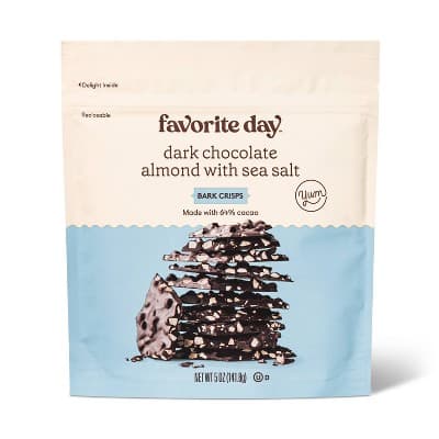 Dark Chocolate Almond With Sea Salt Bark Crisps - Favorite Day&#8482;
