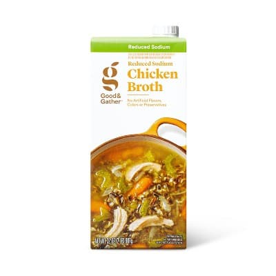 Reduced Sodium Chicken Broth - Good &#38; Gather&#8482;