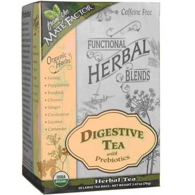 Mate Factor Functional Herbal Blends - Digestive Tea With Prebiotics