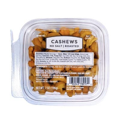 Roasted No Salt Cashews