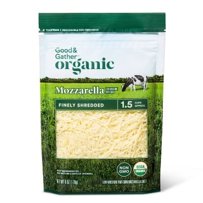 Organic Finely Shredded Mozzarella Cheese - Good &#38; Gather&#8482;