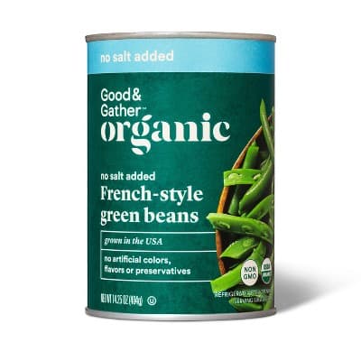 Organic No Salt Added French-Style Green Beans - Good &#38; Gather&#8482;