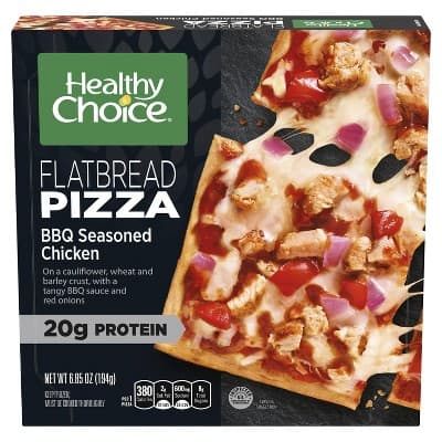 Healthy Choice  Flatbread Pizza Bbq Seasoned Chicken