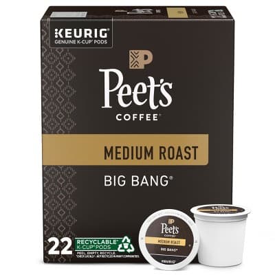 Peet'S Big Bang Medium Roast Coffee - Keurig K-Cup