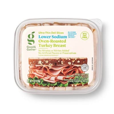 Lower Sodium Oven Roasted Turkey Breast Ultra-Thin Deli Slices - Good &#38; Gather&#8482;