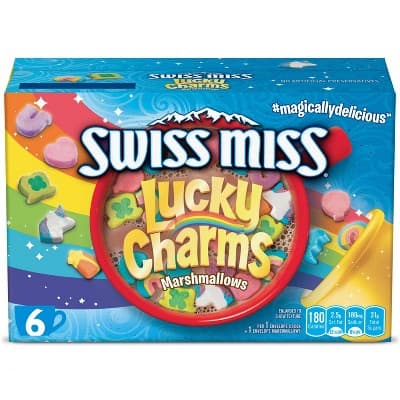 Swiss Miss Chocolate Flavored Hot Cocoa Mix With Lucky Charms Marshmallows