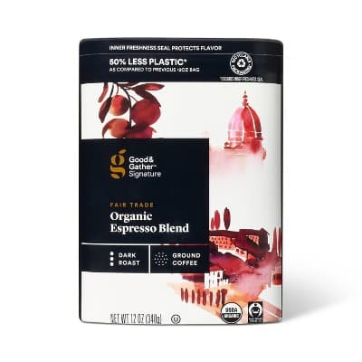 Signature Organic Espresso Blend Dark Roast Ground Coffee - Good &#38; Gather&#8482;