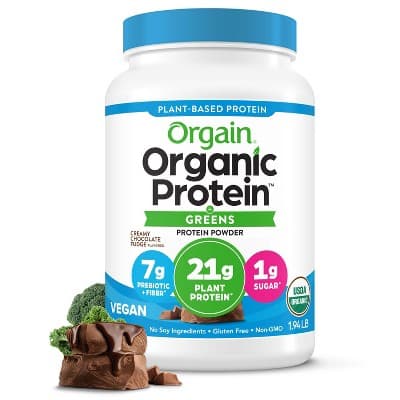 Orgain Organic Protein & Greens Creamy Chocolate Fudge Plant Based Protein Powder