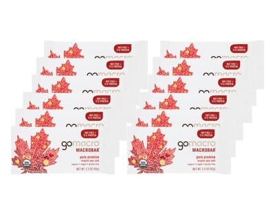 Gomacro Maple Sea Salt Macrobar Protein Bar - 12 Bars
