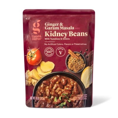 Ginger &#38; Garam Masala Kidney Beans Microwavable Pouch - Good &#38; Gather&#8482;