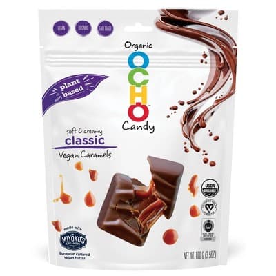 Ocho Vegan Classic Caramels In Dark Chocolate