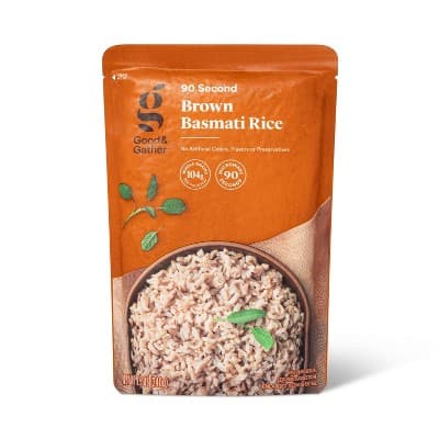 90 Second Brown Basmati Rice Microwavable Pouch - Good &#38; Gather&#8482;