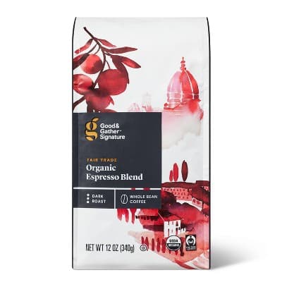 Signature Coffee Organic Espresso Blend Dark Roast Whole Bean Coffee - Good &#38; Gather&#8482;