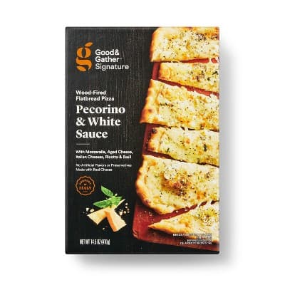 Wood-Fired Pecorino &#38; White Sauce  Flatbread Pizza - Good &#38; Gather&#8482;