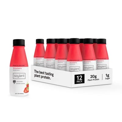 Soylent Ready To Drink Meal Replacement Shake, Strawberry