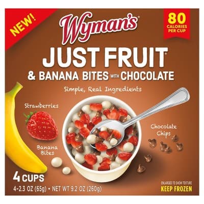 Wyman&#39;S  Just Fruit Banana Bites With Chocolate Chips