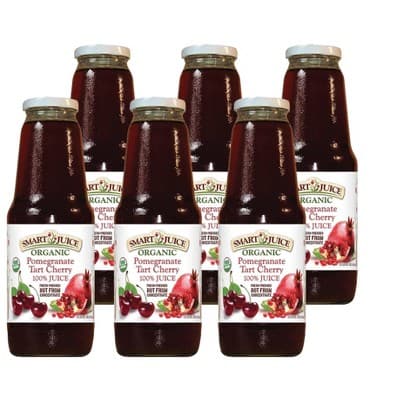 Smart Juice Organic Pomegranate Tart Cherry 100% Juice