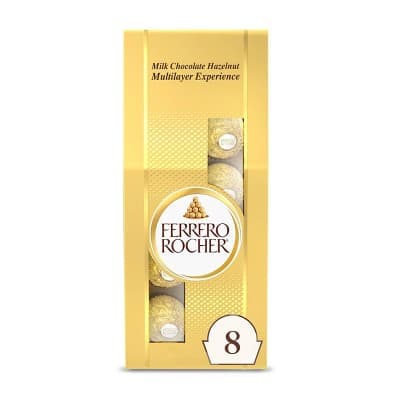 Ferrero Rocher Fine Hazelnut Milk Chocolate, Chocolate Candy Gift Bag