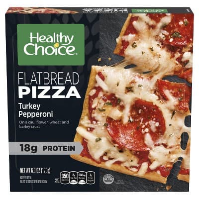 Healthy Choice Turkey Pepperoni Flatbread Pizza