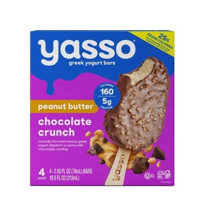 Yasso  Greek Yogurt Indulgent Peanut Butter Dark Chocolate Crunch