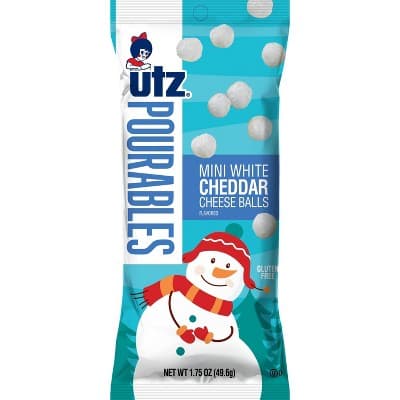 Utz Holiday White Cheddar Mini Cheeseballs
