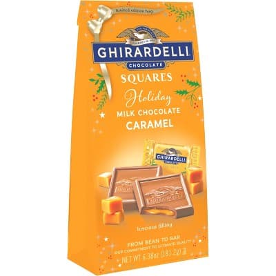 Ghirardelli Holiday Milk Chocolate Caramel Squares