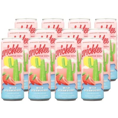 Pricklee Wild Strawberry Hibiscus Cactus Water