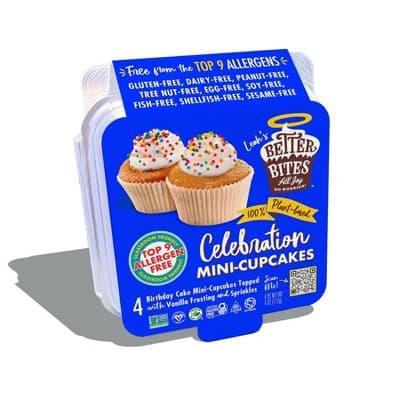 Better Bites Gluten Free Vegan Celebration Mini Cupcakes