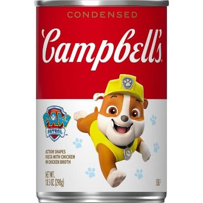 Campbell&#39;S Paw Patrol Action Shapes Pasta &#38; Chicken Soup