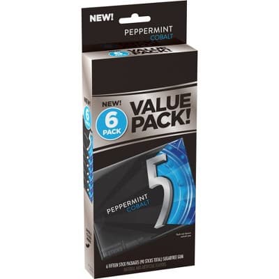 5 Peppermint Cobalt Chewing Gum