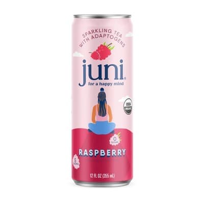 Juni Organic Raspberry Sparkling Tea With Adaptogens