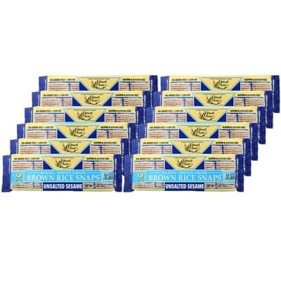 Edward & Sons Unsalted Sesame Brown Rice Snaps