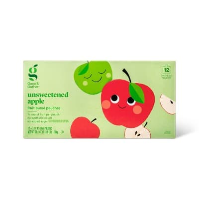 Applesauce Pouches Unsweetened - Good & Gather